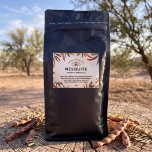 Mesquite Coffee Alternative 1kg front pouch - naturally caffeine-free healthy coffee alternative from South Africa